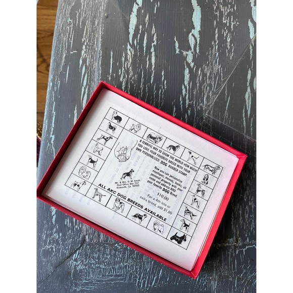 Bichon frise notecards - vintage still in box - vintage stationary - Picture 8 of 9